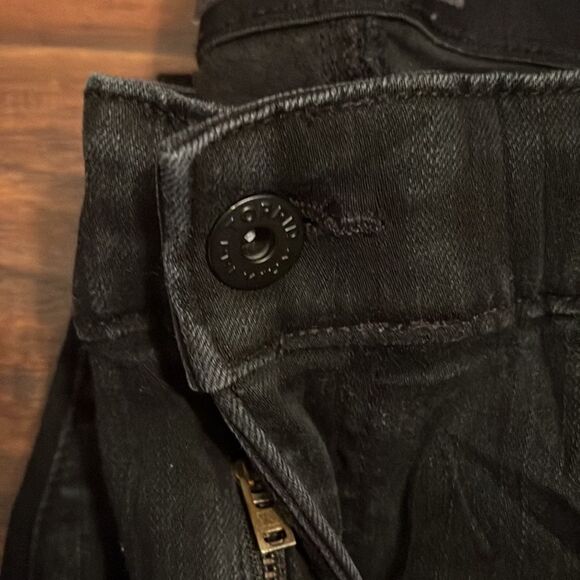 Torrid Black Distressed Ripped Bombshell Skinny Jeans - Picture 9 of 14